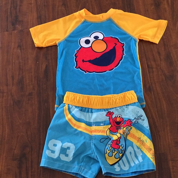 sesame street bathing suit boy